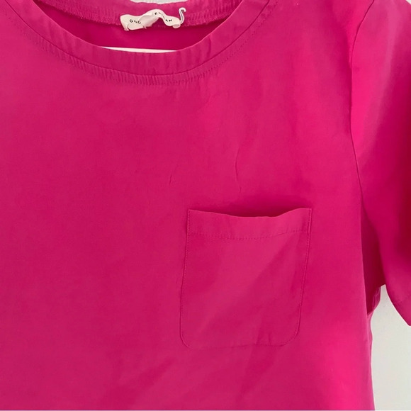 Good American pink tee size 2 medium - Picture 2 of 6